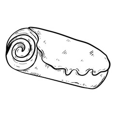 rolls bakery hand drawn