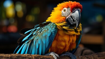 Colorful and beautiful parrot