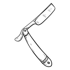 trimmer mustache handdrawn illustration 