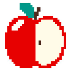 Apple illustration pixel vector