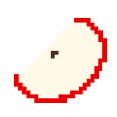 Apple illustration pixel vector