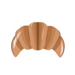 croissant isolated on white