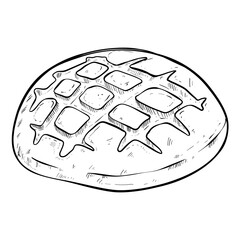 pastry handdrawn illustration 