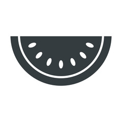 Watermelon icon vector sign and symbol on trendy design for design and print.