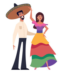 mexican couple character