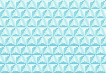 Abstract Blue 3D background with triangle or pyramid shape. Modern pattern or texture background design. 3D vector geometric shape.