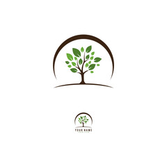Simple Design Vector Logo Tree