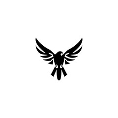 Simple Design Vector Logo Bird