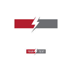 Simple Design Vector Logo Electricity Template
