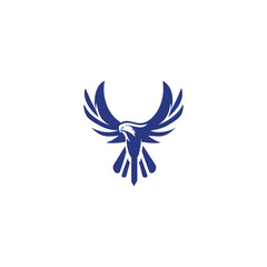 Simple Design Vector Logo Eagle