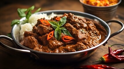 Beef Rendang, Indonesian Food