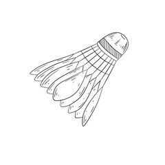 shuttlecock sport illustration 