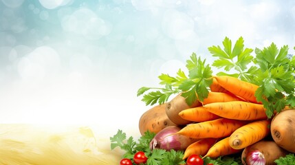 Cabbage, carrot, onion, potato, celery isolated on white background. - obrazy, fototapety, plakaty