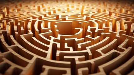 Symbolic image of a maze with an open path, signifying finding one's way through mental health challenges