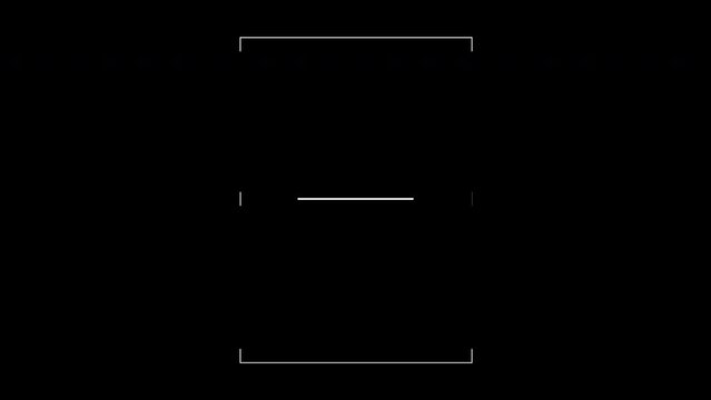 Target HUD (heads-up display), screen interface, gaming or drone footage overlay, animation effects, isolated black background, 4K drag-and-drop editing software support blending modes, SCI-FI concept