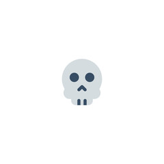 danger sign skull Flat Icon, Logo, and illustration Vector