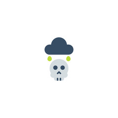 dangerous weather changes climate change Flat Icon, Logo, and illustration Vector