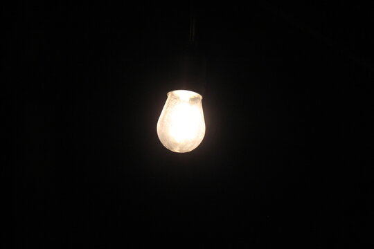 light bulb in the dark