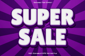 Naklejka na ściany i meble Super Sale Editable Text Effect 3d Emboss Style
