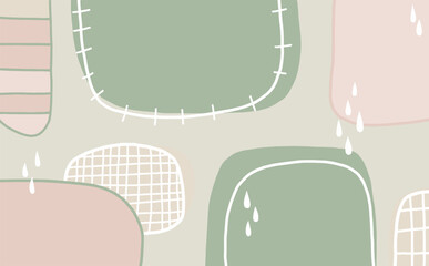 abstract minimalist design style on pastel background, Trendy abstract minimalist organic background. Vector art, stylish templates. vector Illustration.