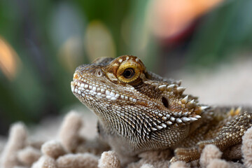 Portrait of a  bearded dragon