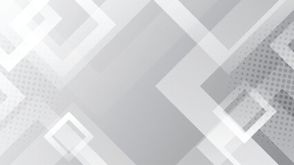 abstract geometric white and grey background