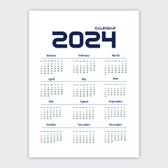 Happy New Year calendar background design in a minimal style