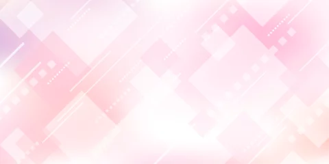 Tuinposter 抽象的な幾何学模様とピンクのグラデーション背景 © メガネ