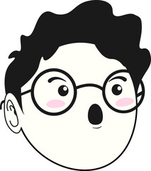 케릭터 남자 벡터 일러스트