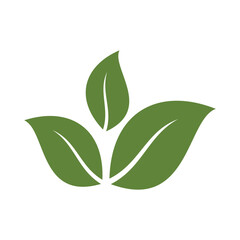 leaf green icon logo design vector template illustration. EPS 10