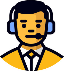 Fototapeta premium 상담사_고객센터_안내원_전화상담