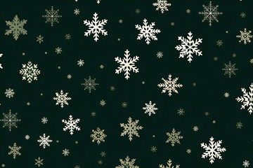 Snowflakes seamless pattern