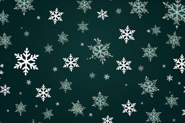 Snowflakes seamless pattern