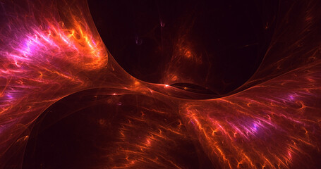 3D manual rendering abstract space and nebula background  © BetiBup33