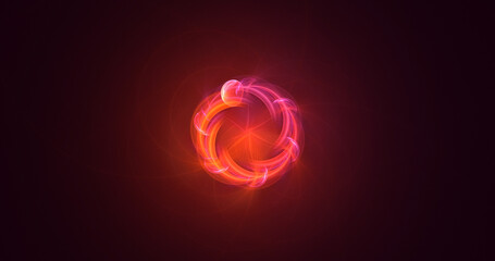 3D manual rendering abstract space and nebula background 