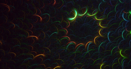 3D manual rendering abstract fantasy light fractal background