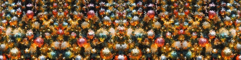a colorful abstract background of christmas ornaments
