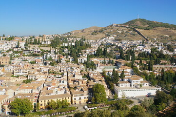 アルハンブラ宮殿から見るアルバイシン地区