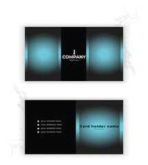 Fototapeta premium Professional modern creative business card design