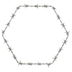 metal chrome hexagon-shaped wire sculptures PNG, modern art design