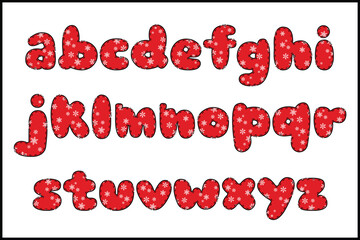 Handcrafted Christmas Eve letters color creative art typographic design