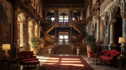 Fototapeta na wymiar Hotel interior design in Venice