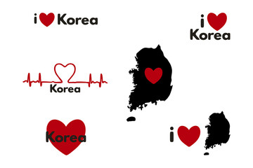 I love Korea South. Patriotic Sublimation Bundle 