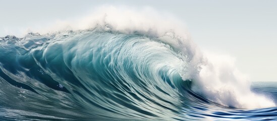 Fototapeta na wymiar Powerful surf on a stormy day