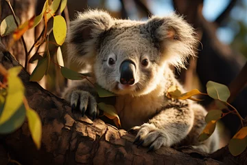 Foto op Plexiglas koala bear in tree © adince
