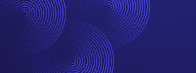 Blue abstract dynamic line stripe banner