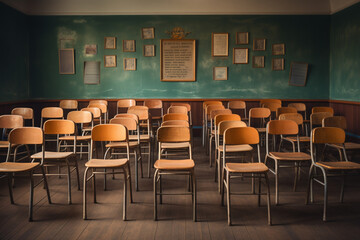 Fototapeta na wymiar room with classroom