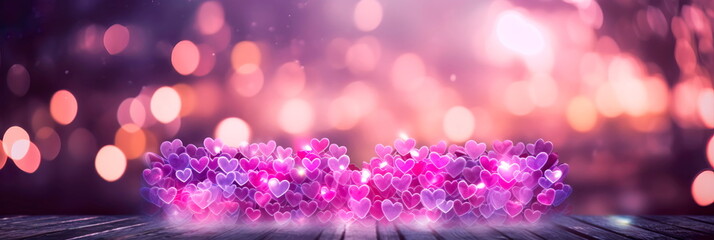bokeh lights forming a heart shape, perfect for a romantic or Valentine's Day-themed background.