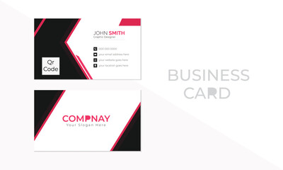 Simple creative business card layout. Adobe illustrator.