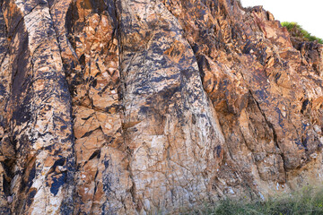 Volcanic rocks of Cerro del Cinto in Rodalquilar